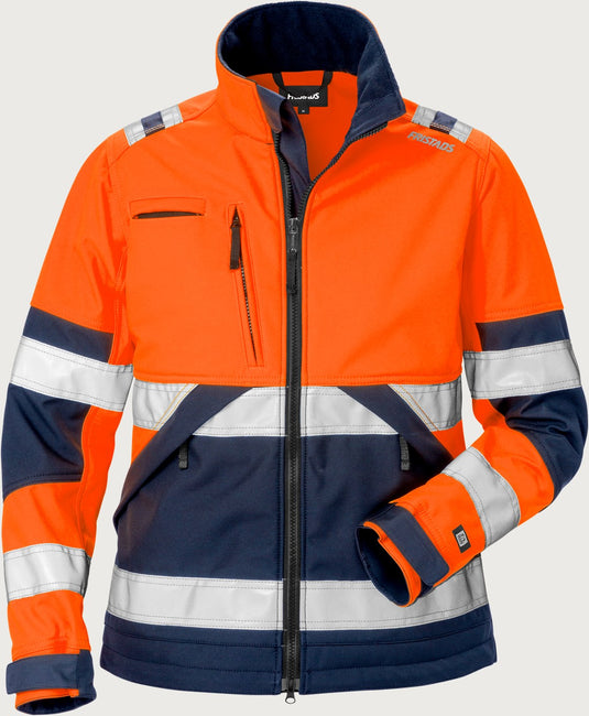Softshell-jakke dame, høy synlighet kl 2 4183 WYH