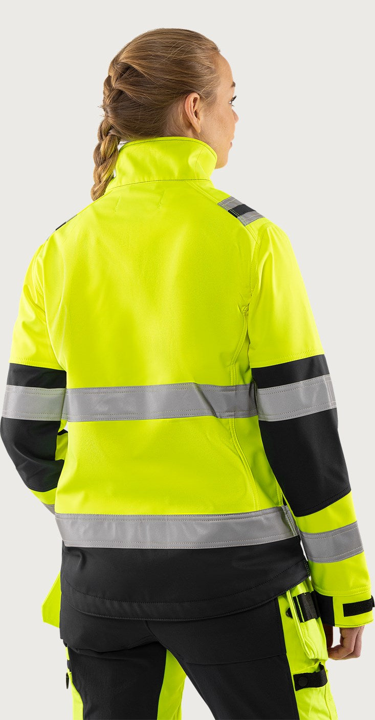 Last inn bilde i galleriviser, Softshell-jakke dame, høy synlighet kl 2 4183 WYH
