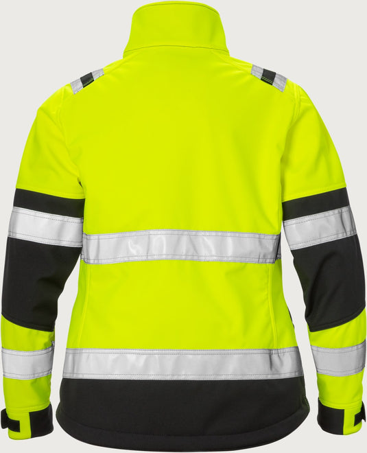 Softshell-jakke dame, høy synlighet kl 2 4183 WYH