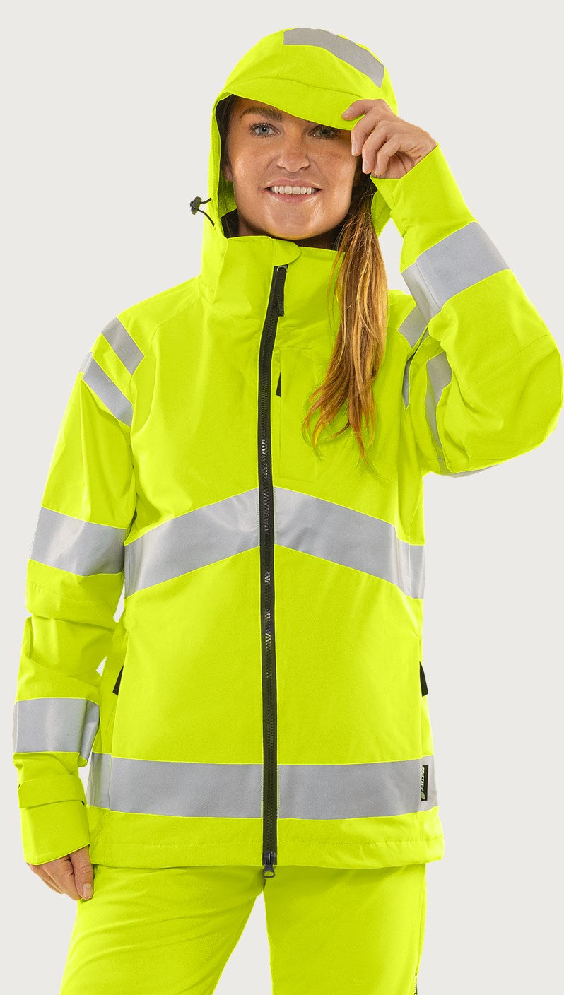 Last inn bilde i galleriviser, High vis Green stretch skalljakke kvinne klasse 3 4681 GLPS
