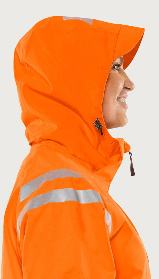 High vis Green stretch skalljakke kvinne klasse 3 4681 GLPS