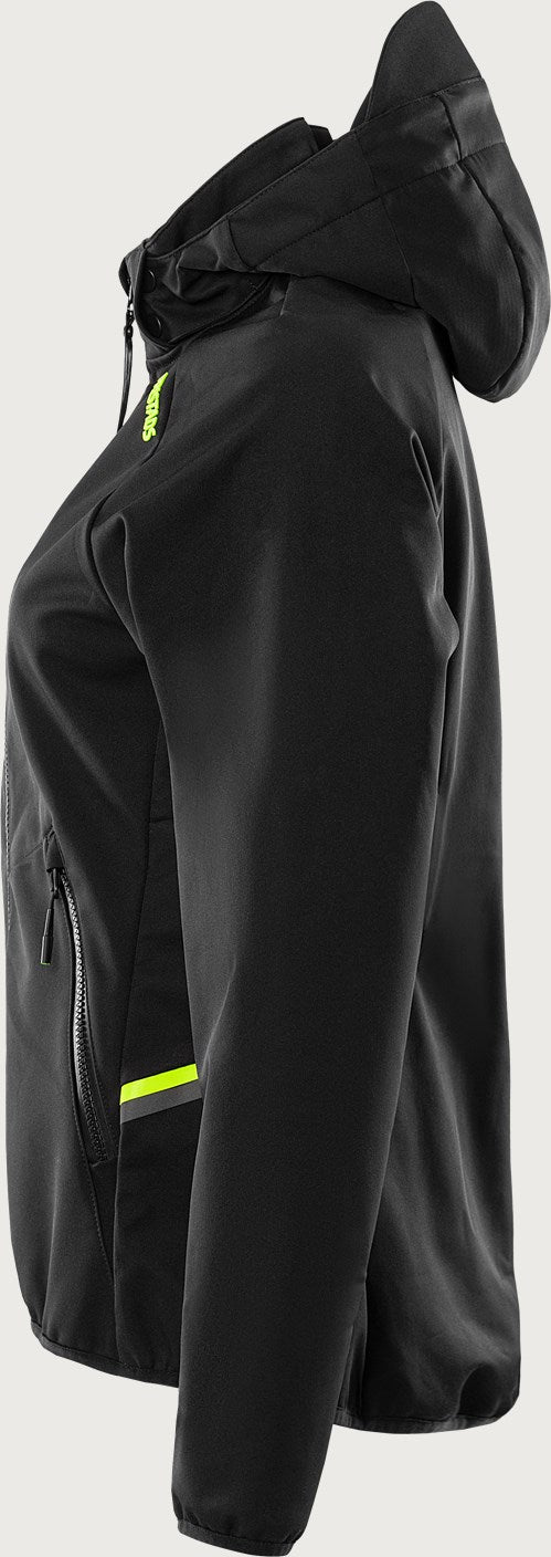 Funksjonell softshelljakke med hette for kvinner 4872 GBF
