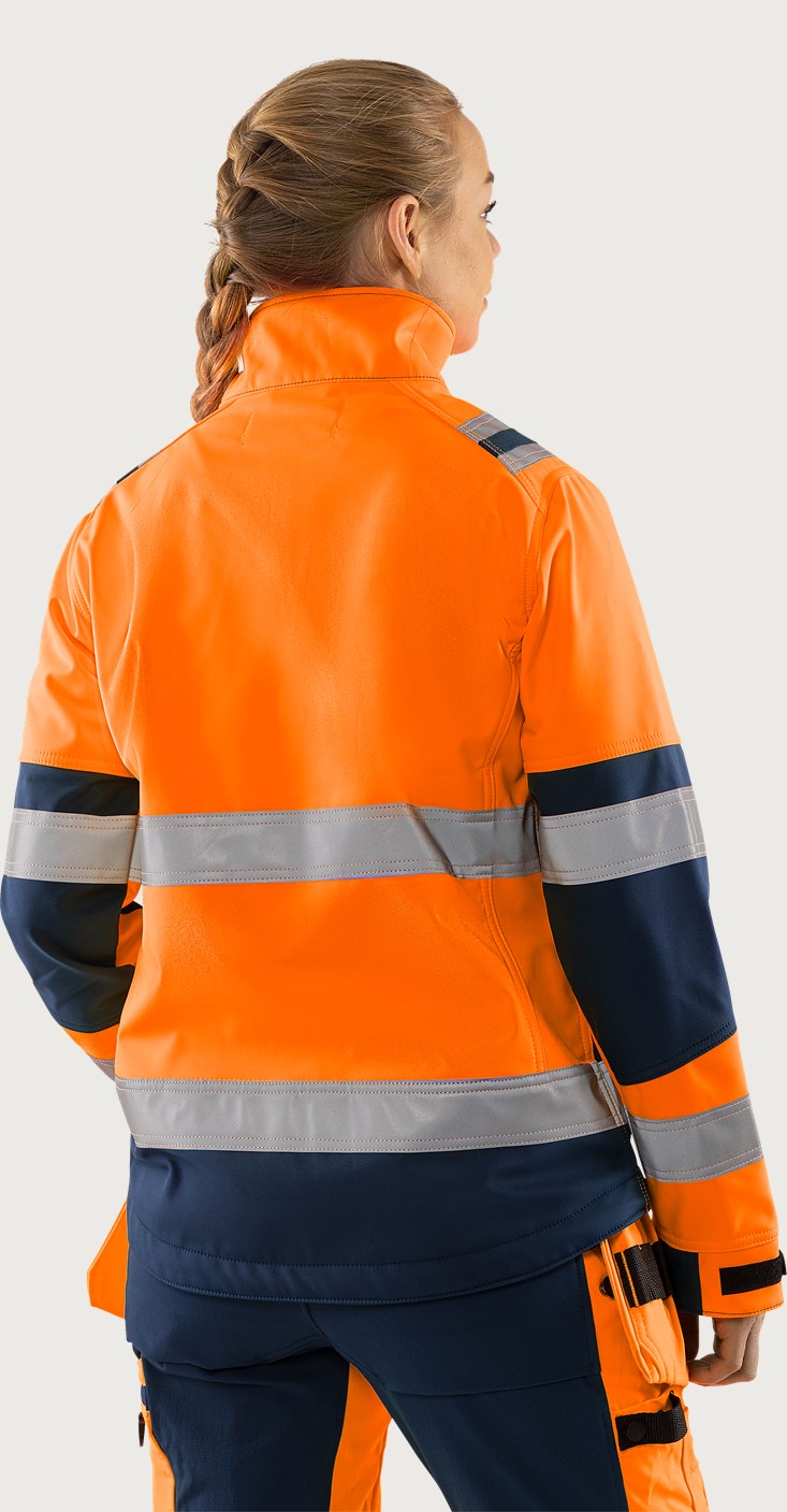 Last inn bilde i galleriviser, Softshell-jakke dame, høy synlighet kl 2 4183 WYH
